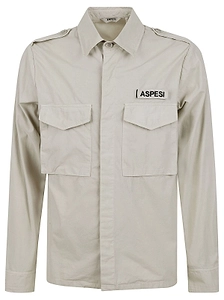 Aspesi Garment-Dyed Military Shirt