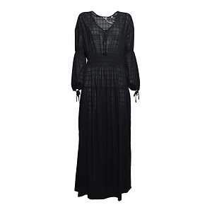 Aspesi Long-Sleeved V-Neck Midi Dress