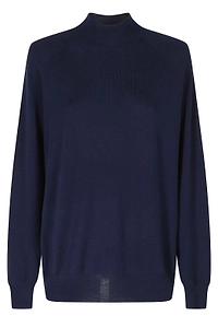 Aspesi Mock-Neck Knitted Sweater