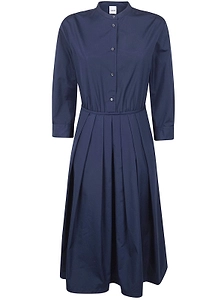Aspesi Pleated Shirt Midi Dress