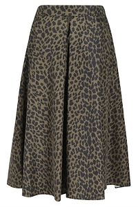 Aspesi Printed Pleated Skirt