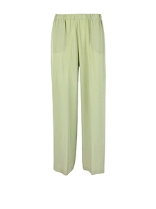 Aspesi Satin Crepe De Chine Trousers
