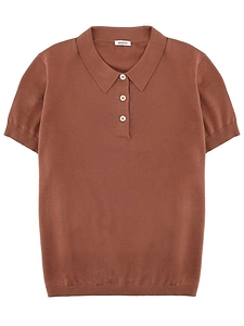 Aspesi Short Sleeve Polo Knitted Top