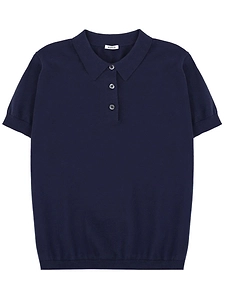 Aspesi Short Sleeve Polo Knitted Top