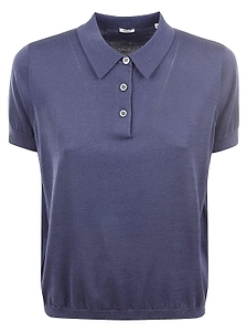 Aspesi Short Sleeve Polo Knitted Top