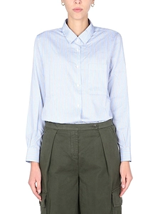Aspesi Striped Pattern Buttoned Shirt