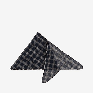 Babe & Tess Checked Triangle Scarf