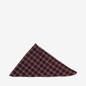 Babe & Tess Checked Triangle Scarf