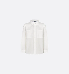 Baby Dior Logo Trim Pocket Shirt