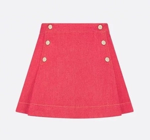 Baby Dior Buttoned A-Line Skirt