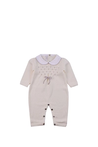 Baby Lord Bow Detailed Embroidery Tracksuit