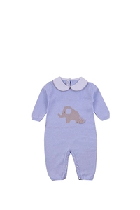 Baby Lord Elephant Printed Peter Pan Collor Tracksuit