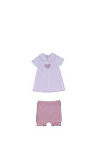 Baby Lord Peter Pan Collar Dress And Shorts Suit
