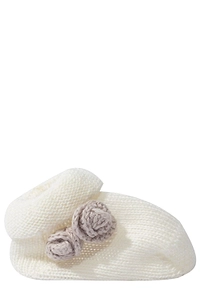 Baby Lord Rose Detailed Ribbed Flat Shoes