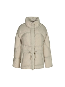 Bacon Drawstring Puffer Coat