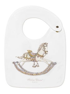 Atelier Choux Rocking-Horse Printed Press-Stud Fastened Bib