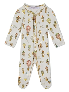 Atelier Choux Hot Air Balloons Printed V-Neck Playsuit