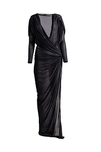 Atlein Draped Ruched Dress
