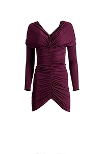 Atlein Ruched Off-Shoulder Dress