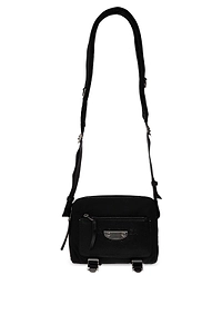 Sleek Logo Plaque Crossbody Bag
