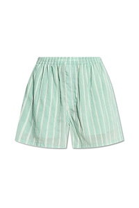 Striped Elastic Waist Shorts
