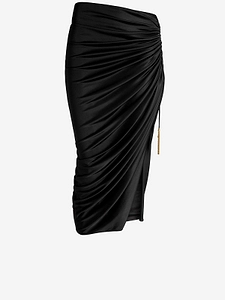 Balmain Draped Midi Skirt