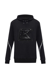 Balmain Embroidered Drawstring Hoodie