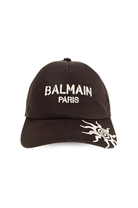 Balmain Embroidered Logo Baseball Hat