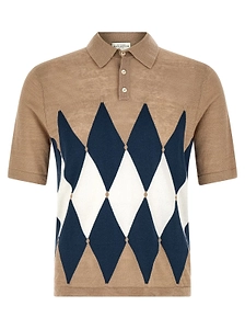 Ballantyne Argyle Jacquard Polo Shirt