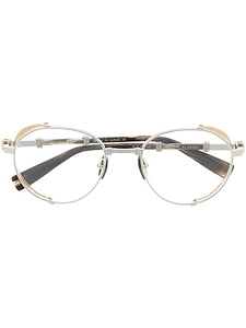 Balmain Eyewear Oval Frame Glasses