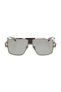 Balmain Eyewear Rectangular Geometric Frame Sunglasses