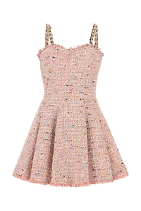 Balmain Fringed Tweed Mini Dress