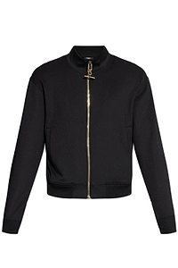 Balmain Zip-Up T-Bar-Detail Track Jacket
