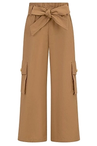 Balmain Kids Belted Trousers