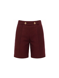 Balmain Kids Button Detailed Pleated Shorts