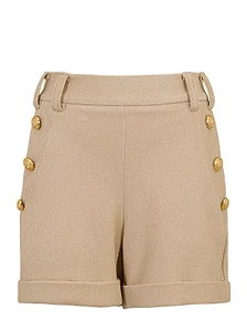 Balmain Kids Button-Detailed Shorts