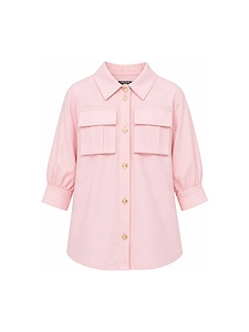 Balmain Kids Button-Up Long-Sleeved Dress