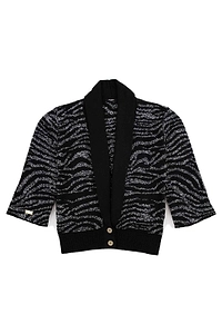Balmain Kids Button-Up V-Neck Cardigan