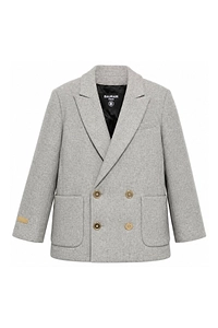 Balmain Kids Double-Breasted Long-Sleeved Jacket
