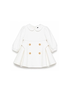 Balmain Kids Double-Breasted Crewneck Dress
