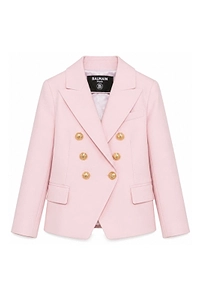 Balmain Kids Double-Breasted Straight Hem Blazer
