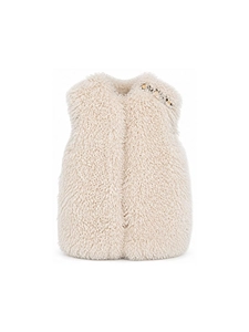 Balmain Kids Faux-Fur Sleeveless Gilet
