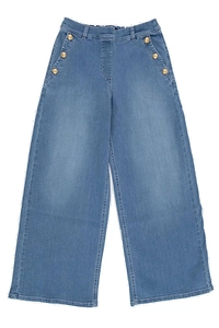 Balmain Kids Embellished Straight Jeans