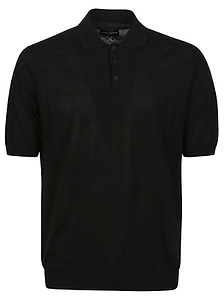 Ballantyne Button Detailed Short-Sleeved Polo Shirt