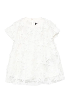 Balmain Kids Floral Laced Dress