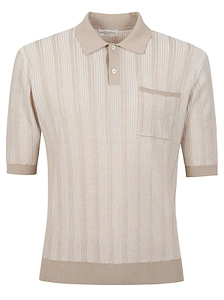 Ballantyne Textured Short Sleeve Polo Shirt