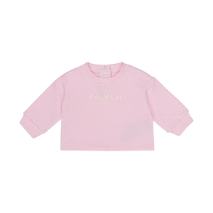 Balmain Kids Logo-Embroidered Crewneck Sweatshirt