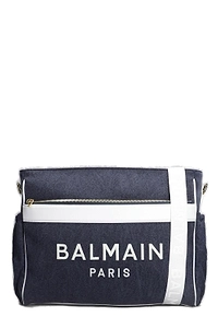 Balmain Kids Logo-Embroidered Zipped Changing Bag