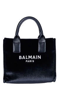 Balmain Kids Logo Embroidered Top Handle Bag