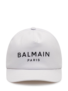 Balmain Kids Logo-Embroidered Curved Brim Baseball Cap